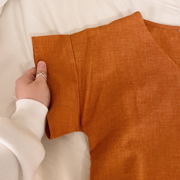 ☼ boho ruffle short sleeve top - Picture 6 of 8